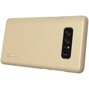 Auksinis Frosted shield serijos dėklas + plėvelė Nillkin (Samsung Note 8)
